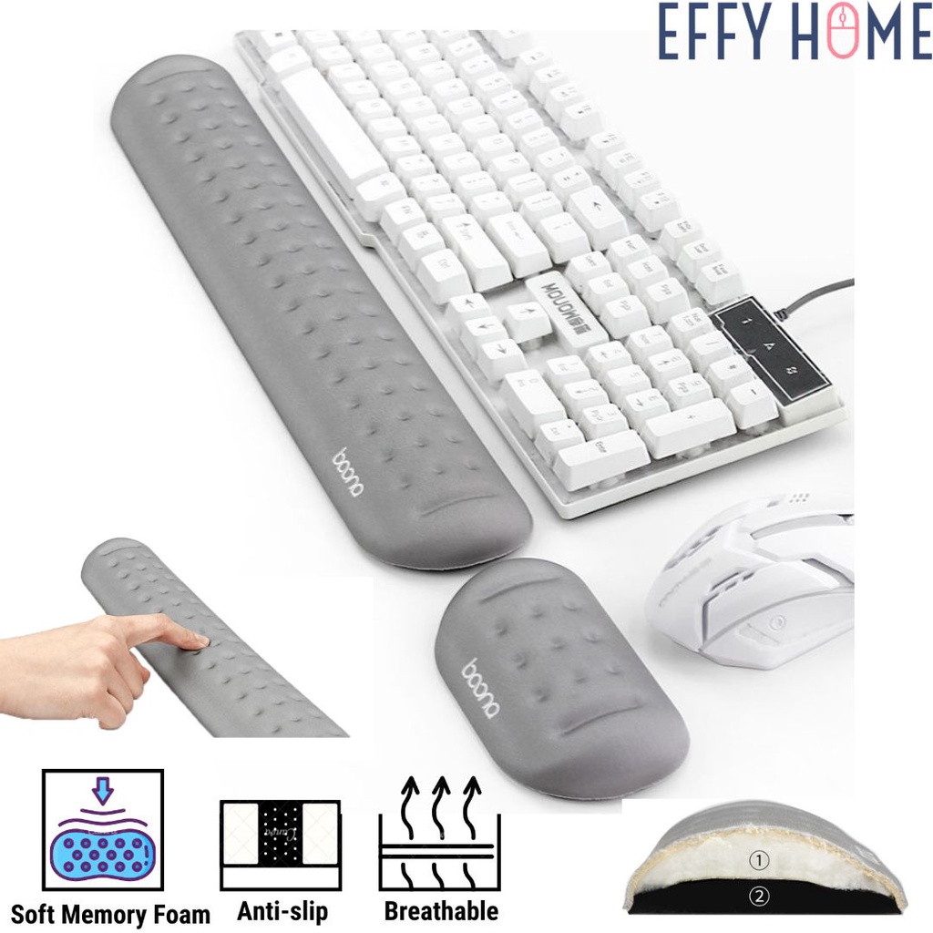 BOONA Mouse Wrist Rest Keyboard rest Macbook IMac Shopee Singapore