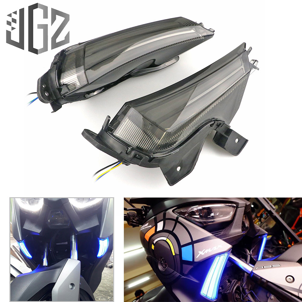 XMAX Motorcycle Turn Signal Lamp LED Integrated Signal Brake Stop Tail ...