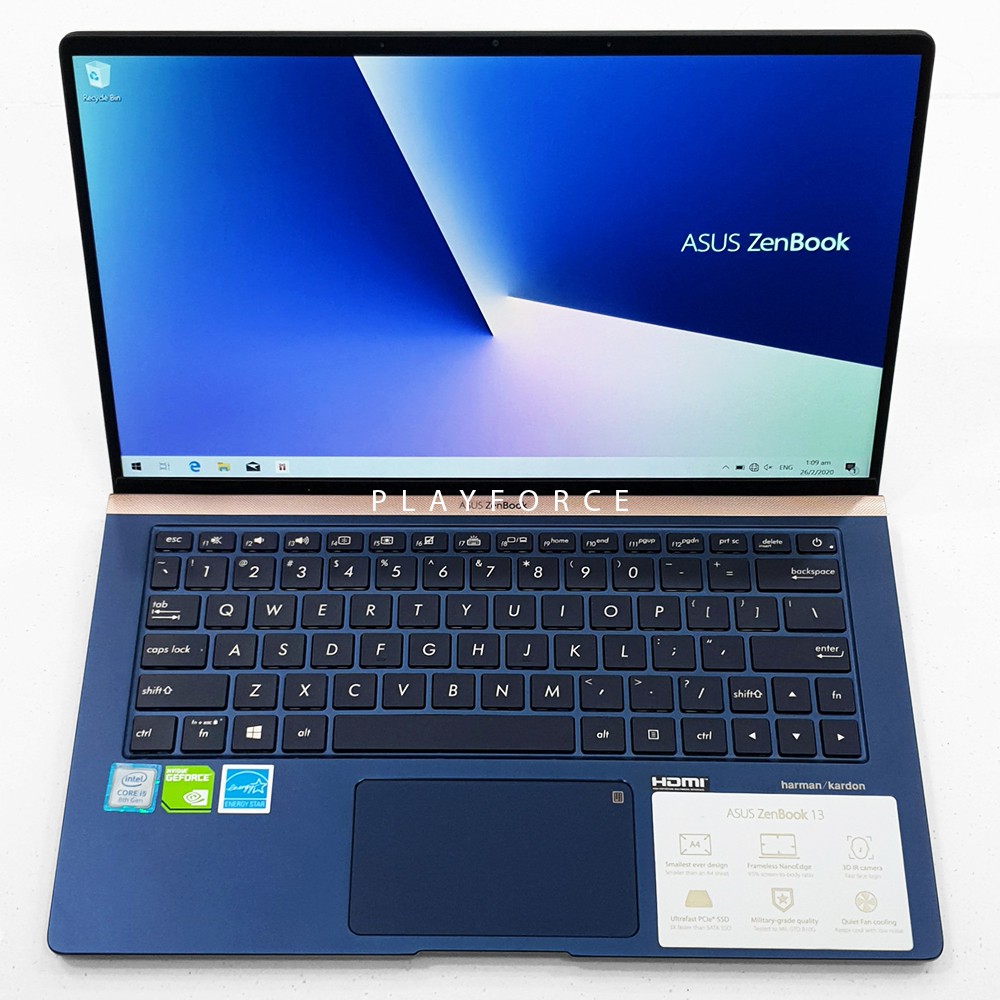 Asus Zenbook Ux333fn 100t I5 65u Mx150 8gb 256gb Ssd 13 Inch Pre Owned Shopee Singapore