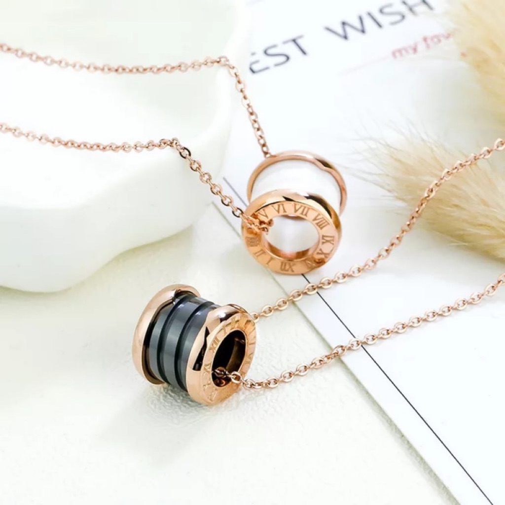 Bvlgari B Zero1 18k Rose Gold Necklace Shopee Singapore