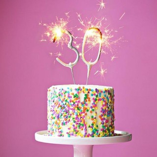 [SG SELLER] Golden Sparkler Sparkling Number Happy Birthday Candle