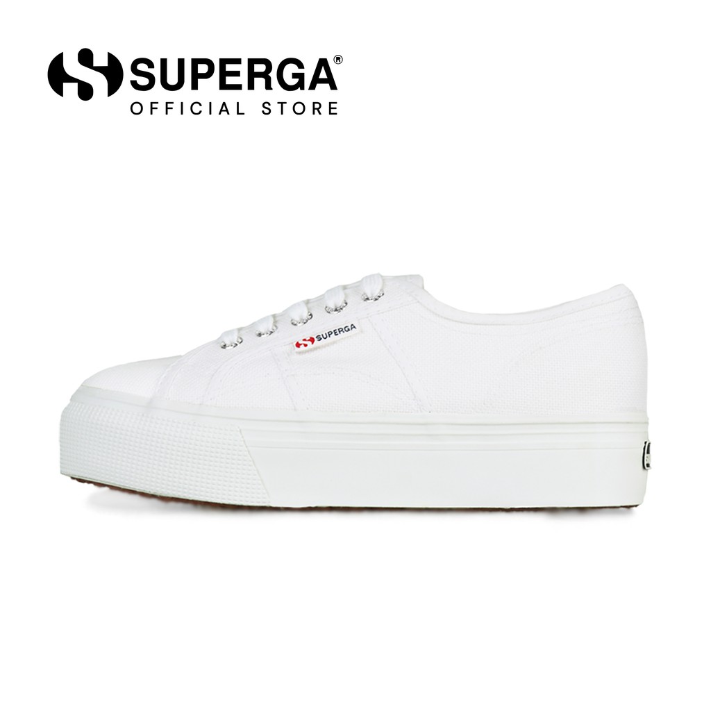 superga leather flatform