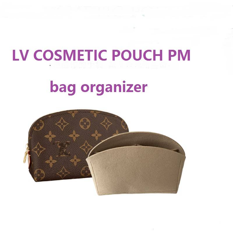 【soft and light】bag organizer insert fit for l v cosmettc pouch bag organiser lv pouch bag in bag inner bag