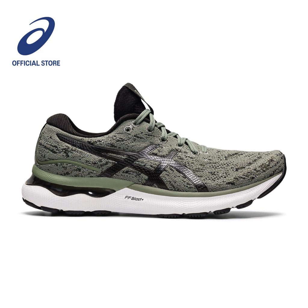 ASICS Men GELNIMBUS 24 MK Running Shoes in Lichen Green/Black Shopee