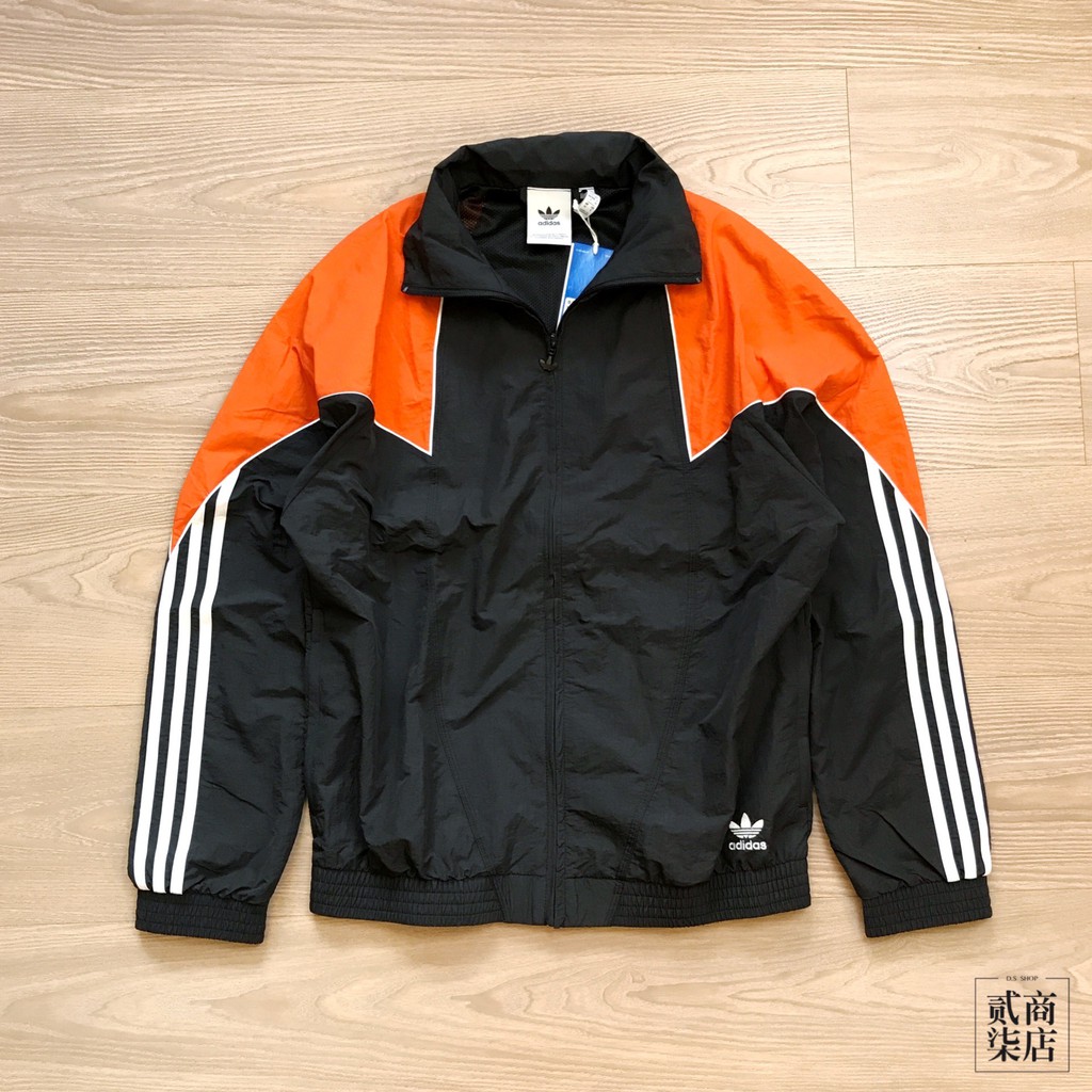 orange adidas jacket mens