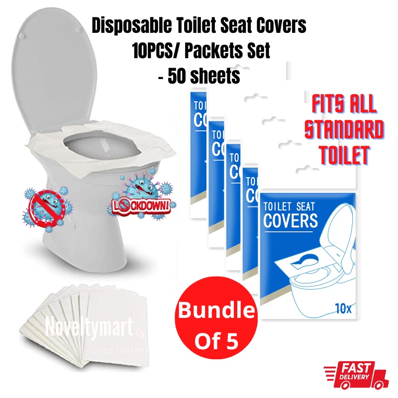 (Ships in 24hrs) Disposable Paper Toilet Seat Cover Flushable Paper