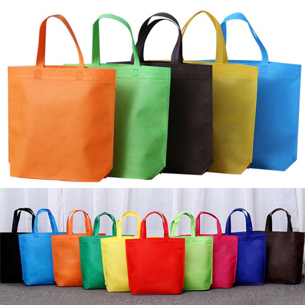 32*38/36*45cm Reusable Shopping Bag Women Shoulder Tote Nonwoven