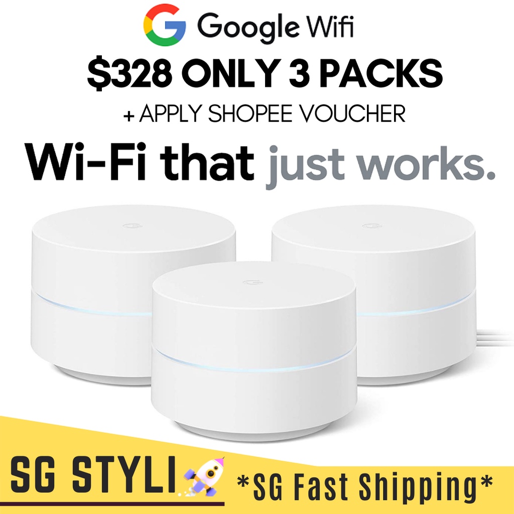 💯Google Wifi Mesh Router Wifi 2020 Model 3 Pack (1 Year Warranty) *2-3 Days Delivery*