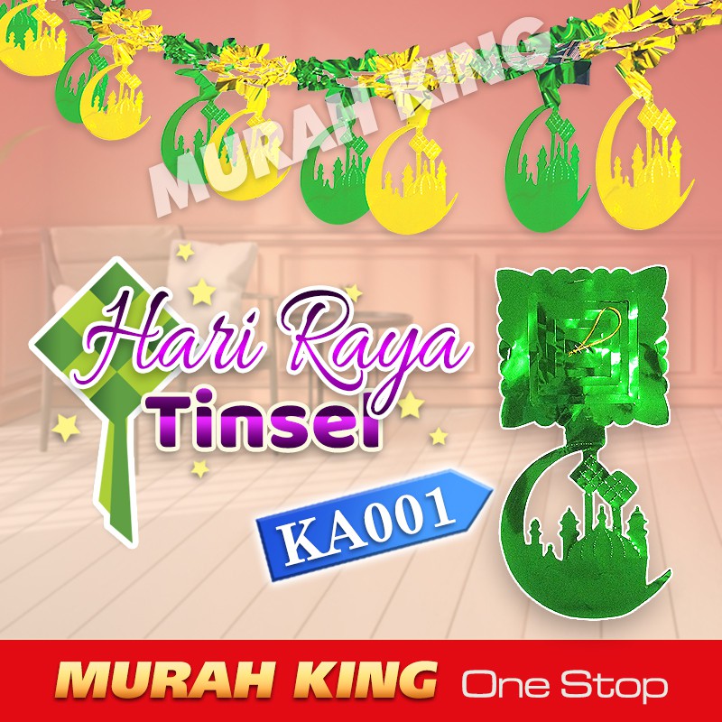 Ready Stock Hari Raya Hanging Tinsel Hari Raya Banner Hari Raya Decoration Selamat Hari Raya Aidilfitri Shopee Singapore