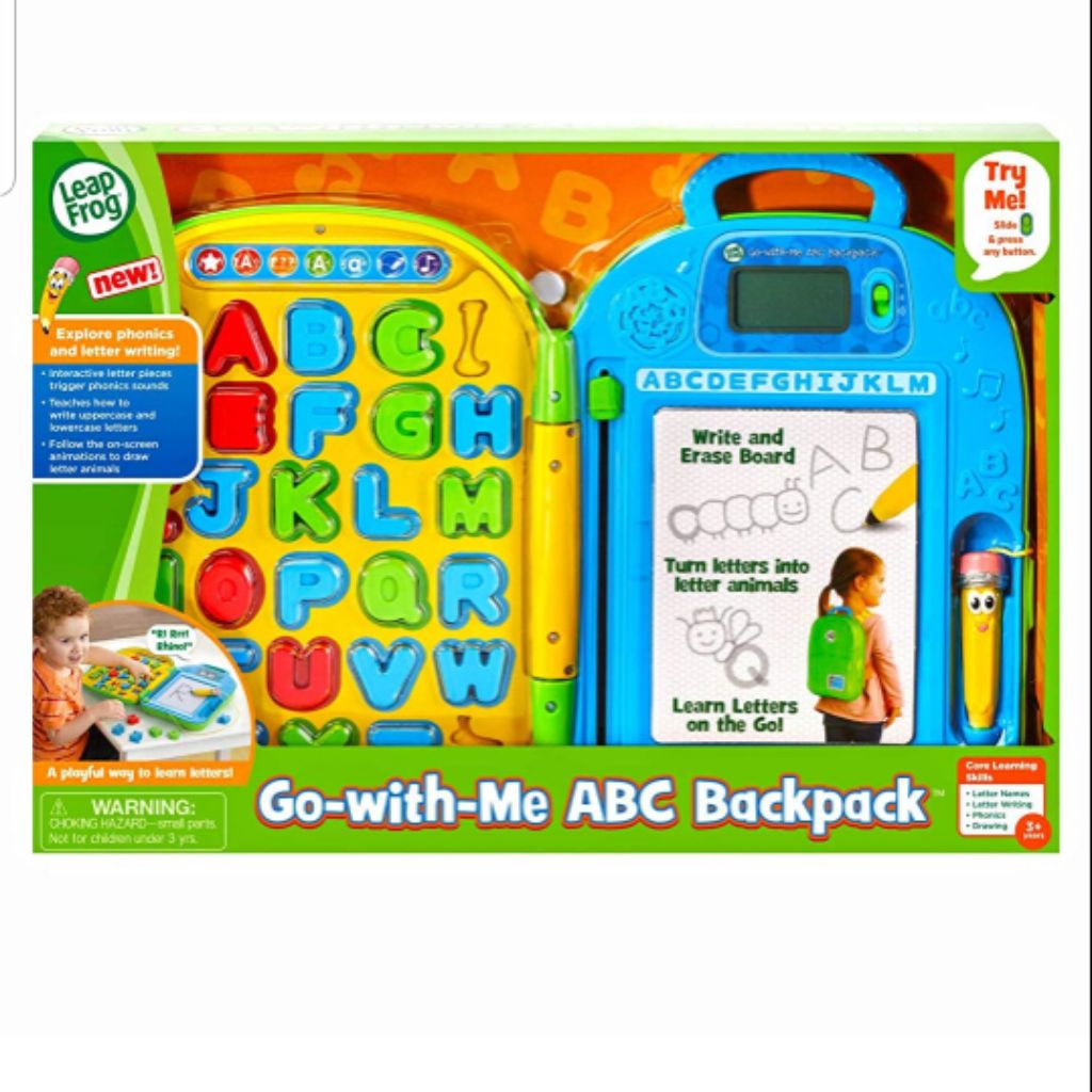 Leapfrog Mr Pencil Go With Me Abc Backpack Shopee Singapore