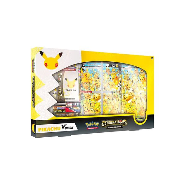Pokemon TCG 25th Celebrations Pikachu V Union Collection Box Shopee Singapore