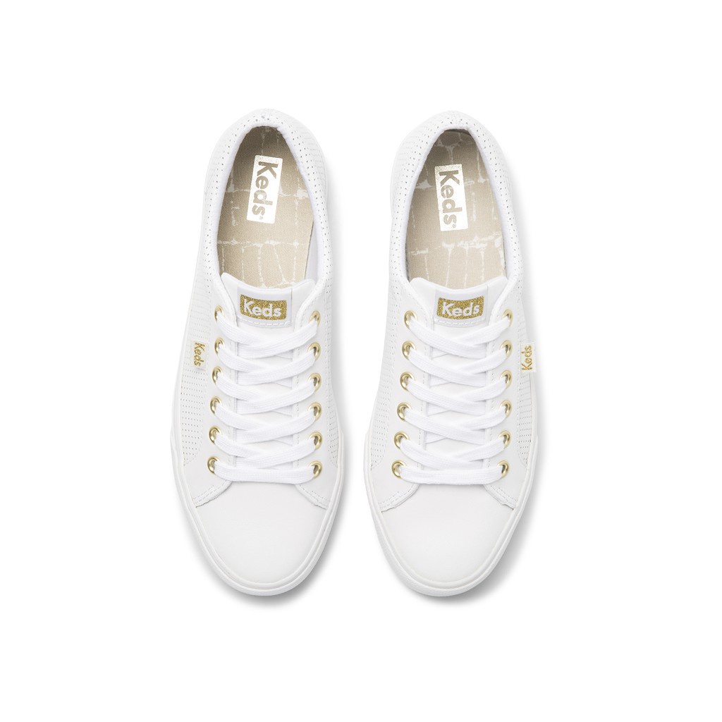 keds white and gold sneakers