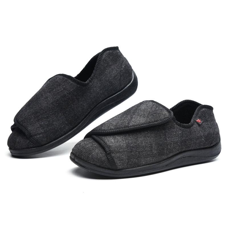 mens diabetic slippers wide width