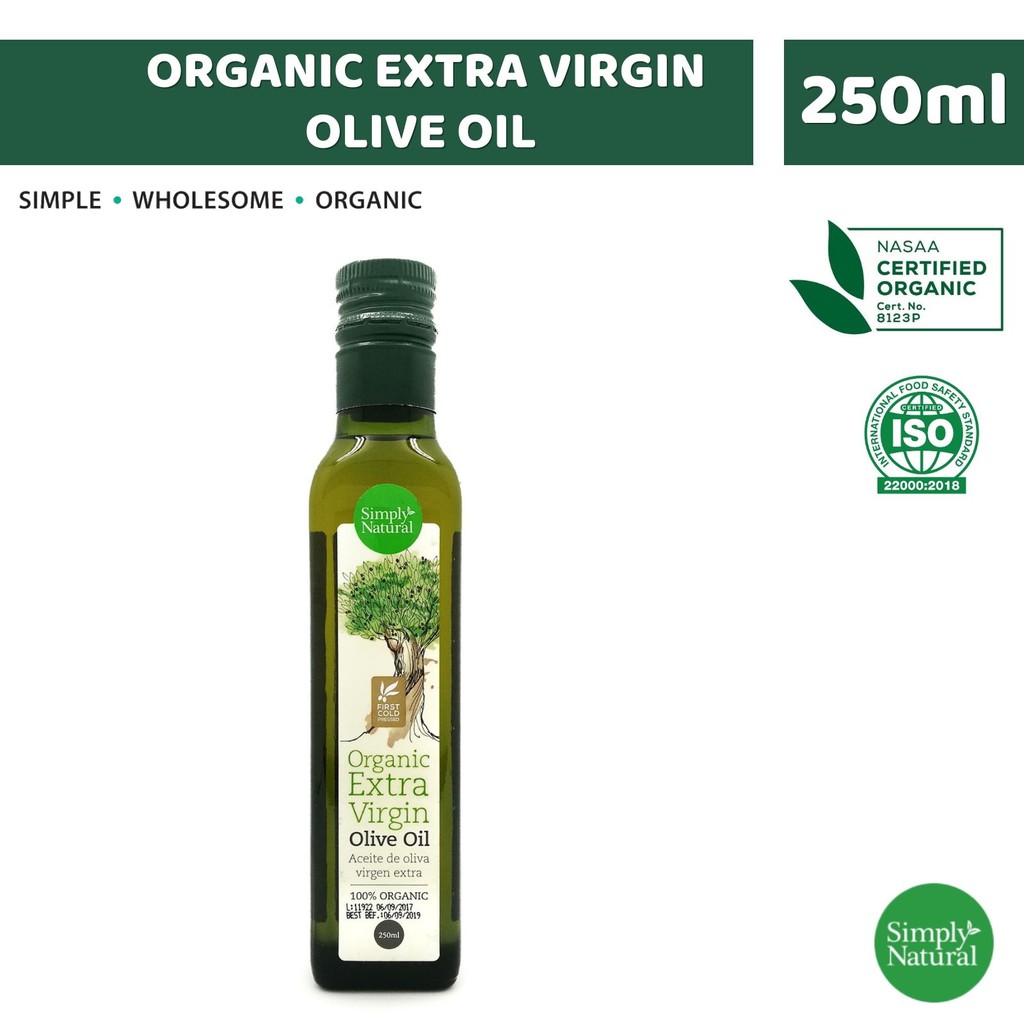 Simply Natural Organic Extra Virgin Olive Oil 250ml Spain Shopee Singapore