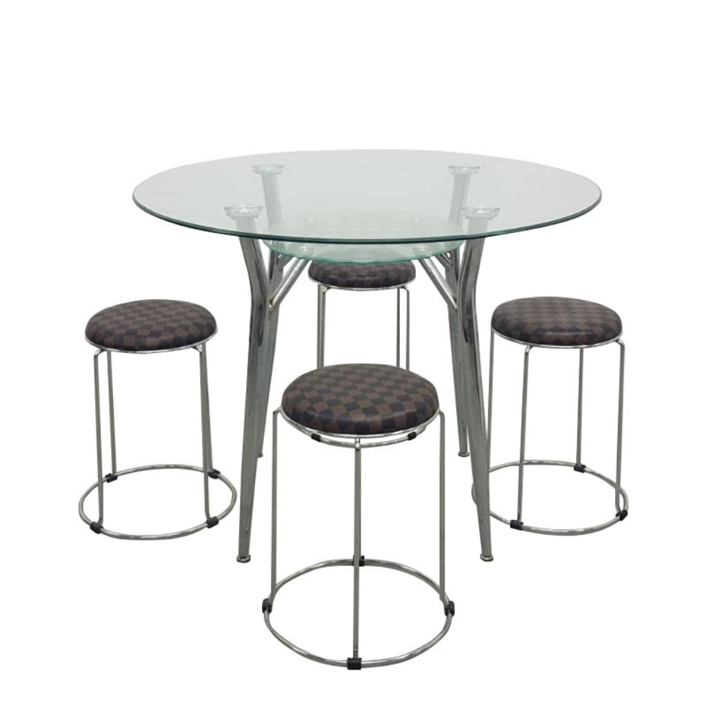 Glass dining table set 1 + 4 Shopee Singapore