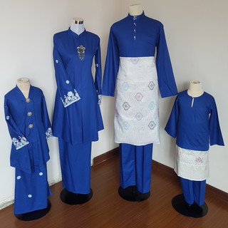  Baju  Melayu  Budak  ROYAL BLUE BIRU Kanak2 Lelaki  Boys 