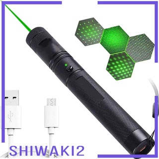 [SHIWAKI2] Portable USB Green Laser Battery Embedded Adjustable Laser Focus 303 Pen