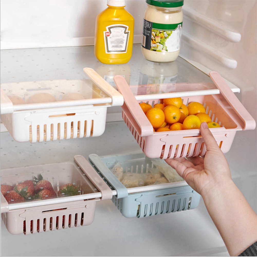Multifunction Kitchen Refrigerator Storage Basket Rack Fridge