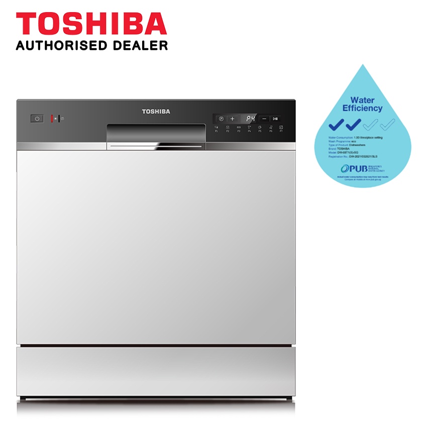 [Bulky] Toshiba Tabletop Dishwasher DW08T1(S) Shopee Singapore