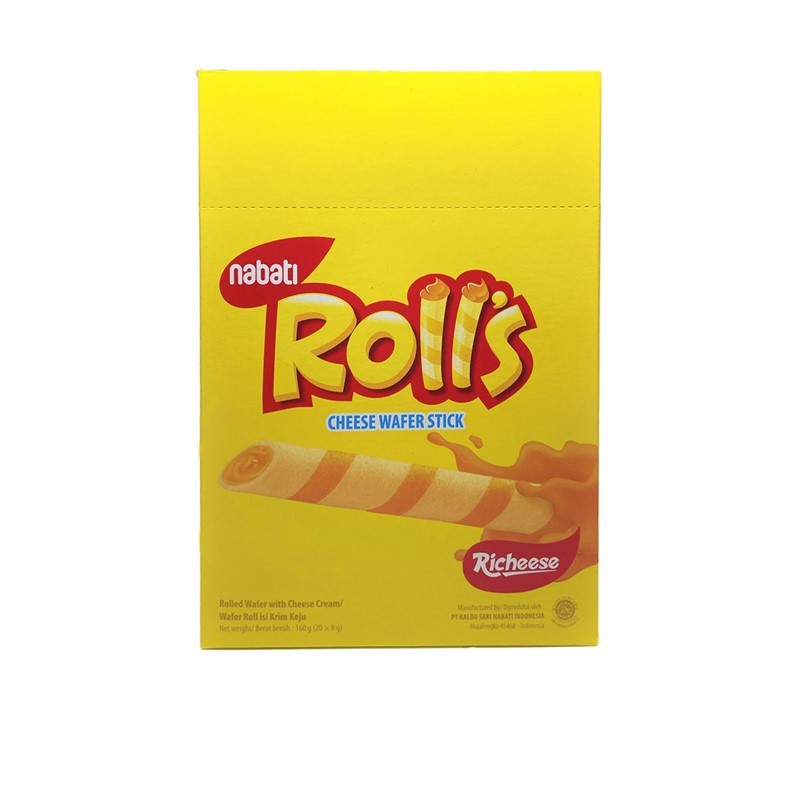 Nabati Richeese Rolls Wafer Stick 8g X 20 S Pmxd Shopee Singapore