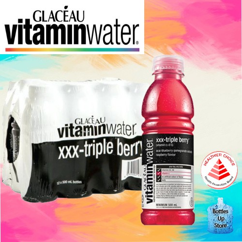 Glaceau Vitamin Water Triple X [Triple Berry (500ml x 12