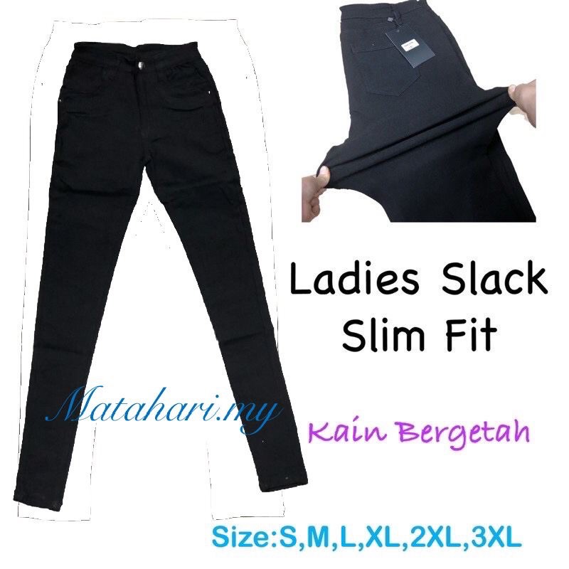 seluar slack slim fit perempuan