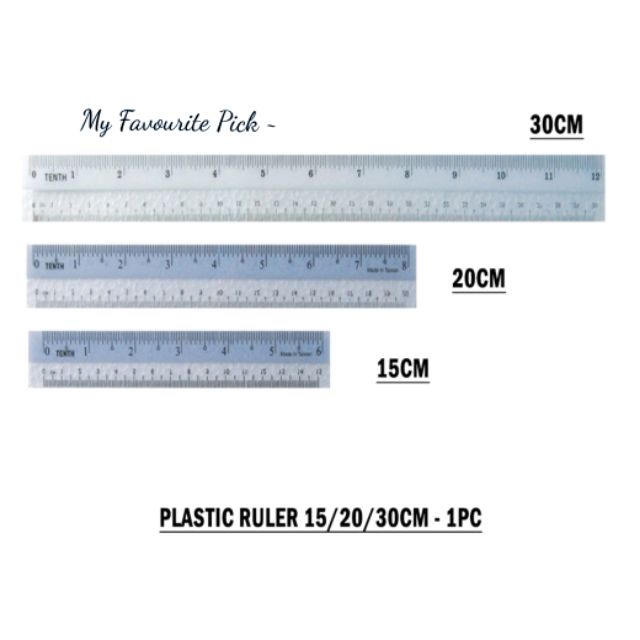Plastics Straight Soft Ruler Available Size 15cm 20cm 30cm Per Pc Ready Stock Shopee Singapore