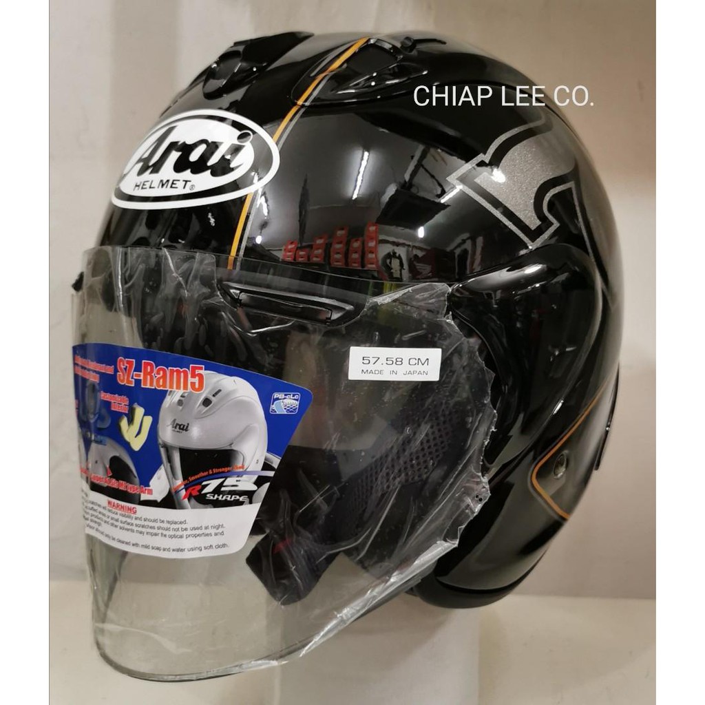 sz ram arai cafe racer black