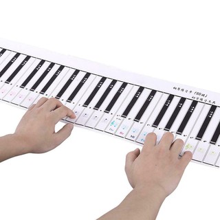Portable Waterproof Flexible 88 Key Electronic Piano Keyboard Practice Card G49