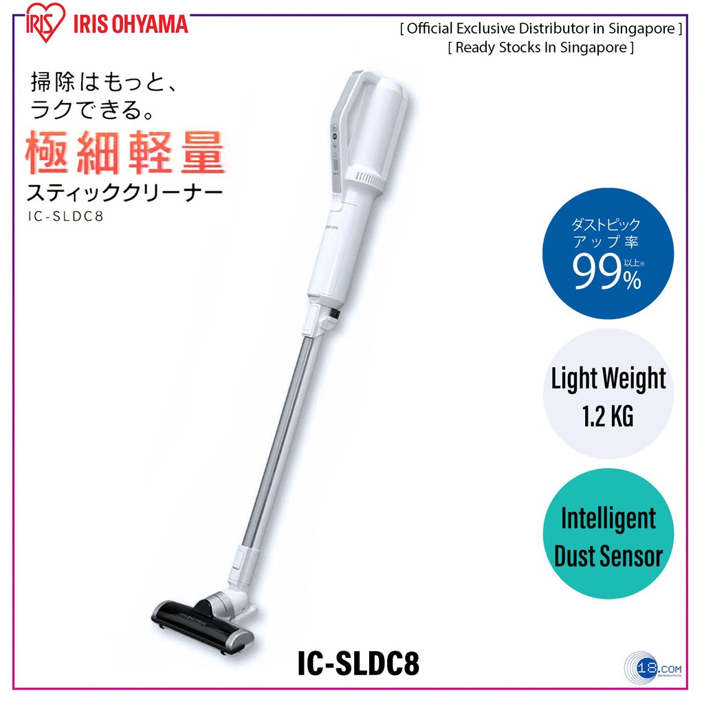 Iris Ohyama, the lightest Wireless Vacuum Cleaner at only 1.2kg with