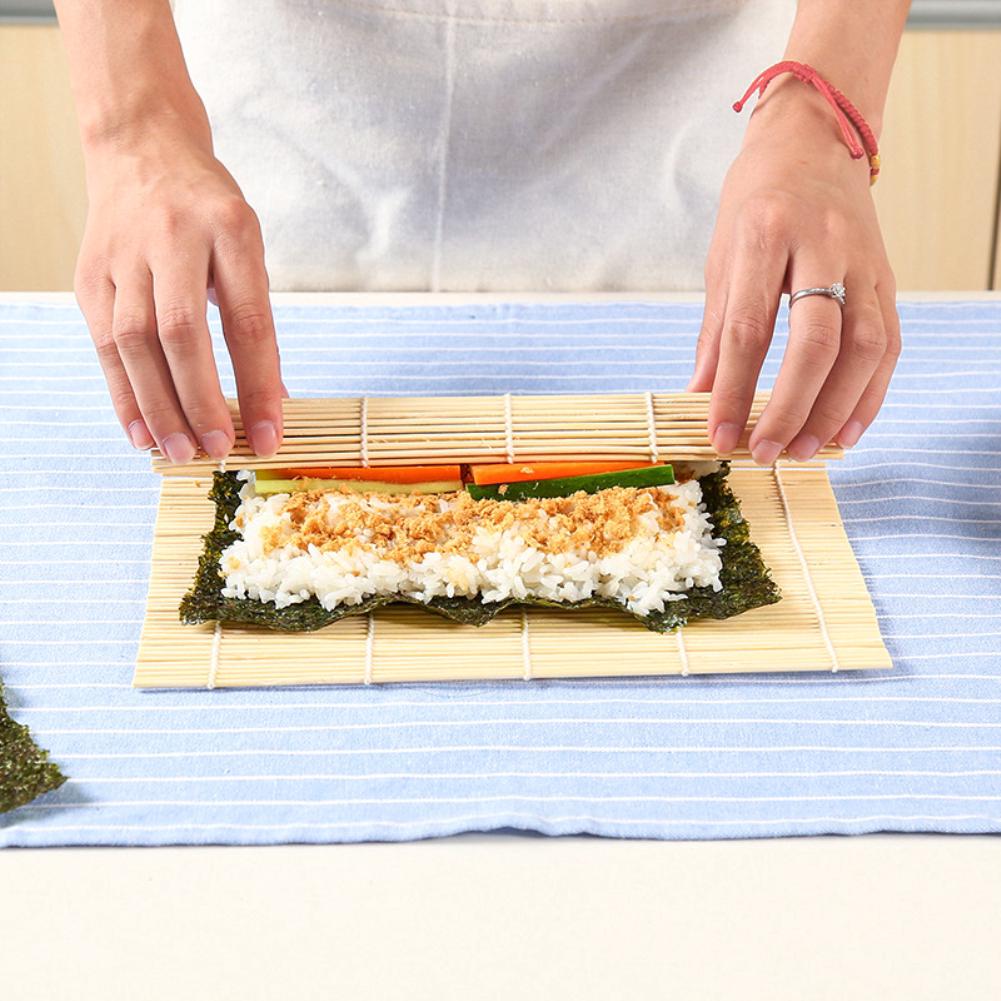 Bamboo Sushi Roller Mat California Roll 9.5 inch Square New Arrival hi