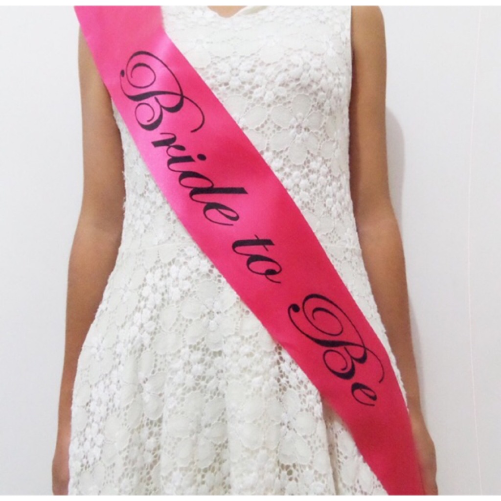 vintage bride to be sash