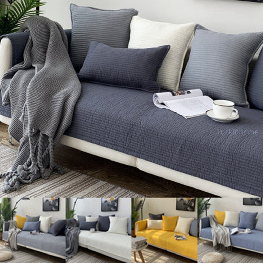 Luckinhome 1 2 3 4 Seater & L Shape Combination Sofa Cover Cushion Four