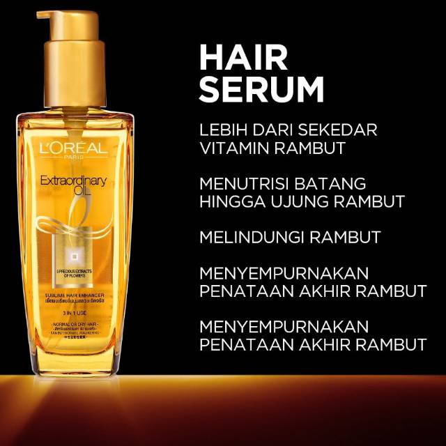 Loreal Extraordinary Oil Hair Serum 100ml | Shopee Singapore