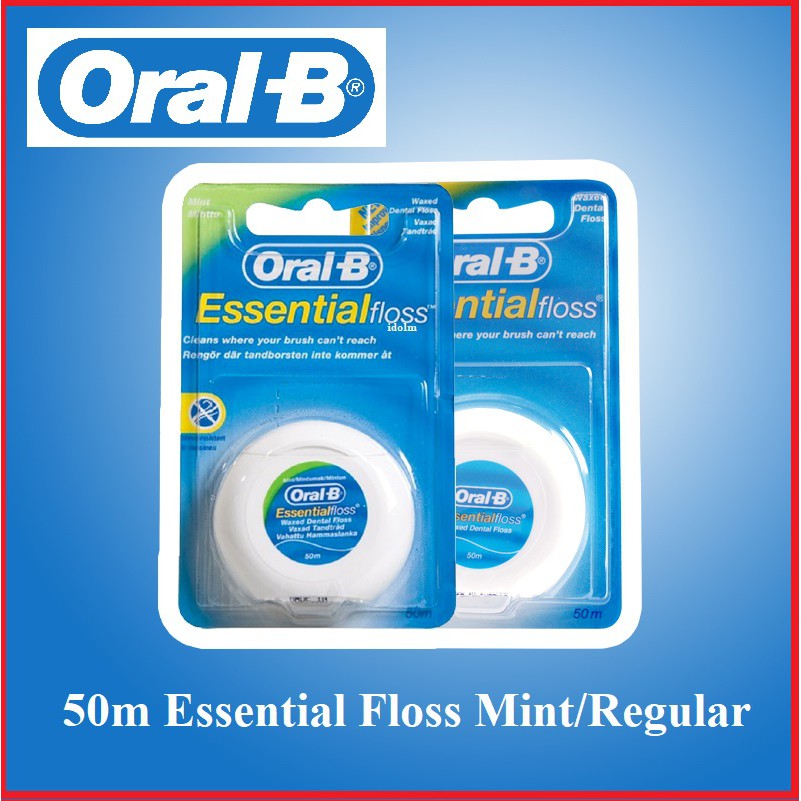 Oral-B Essential Dental Floss 50m - Original / Mint [Made In UK ...