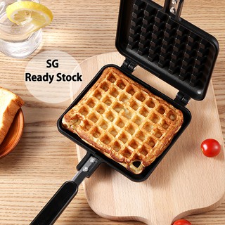 Specool® Kitchen Gas Non-Stick Waffle Maker Pan Mould Mold Press Plate Cook Baking Tool DIY Lattice Muffin Baking Mold