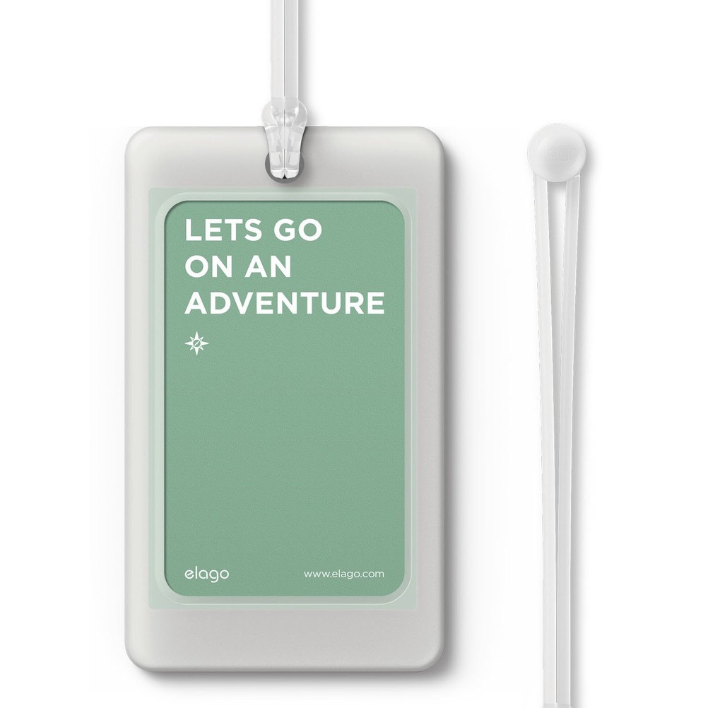 elago Luggage Tag [Two Card Storage][Credit Card Size] Rubber[Easy Installation] - for Suitcases & Bags- Gizmo Hub