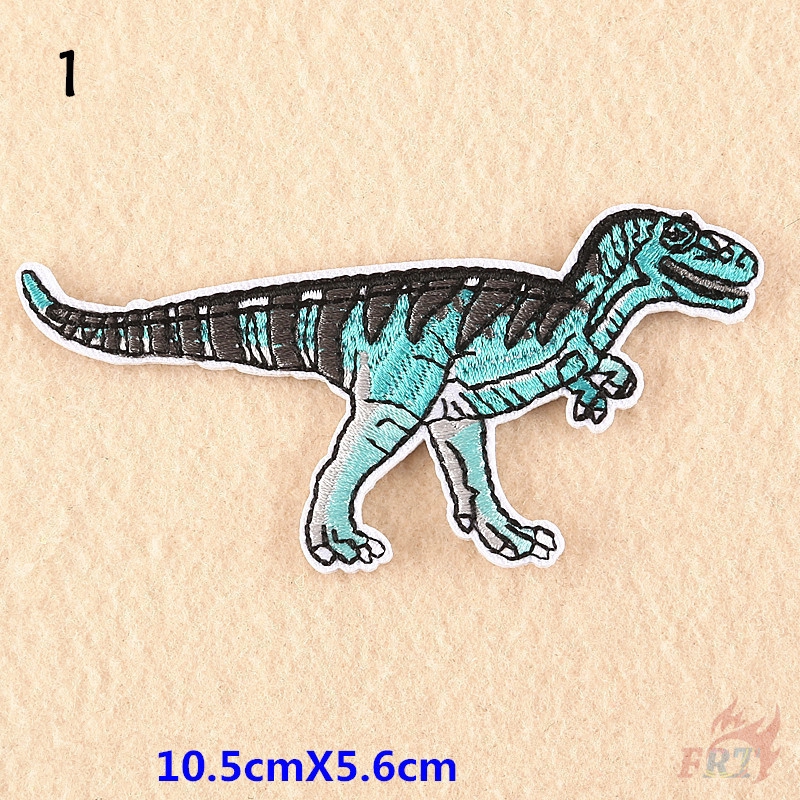 Image of  Animals - Dinosaur Patch  1Pc Jurassic Park Diy Iron-on/Sew-on Embroidered Clothes Badges Patch #1