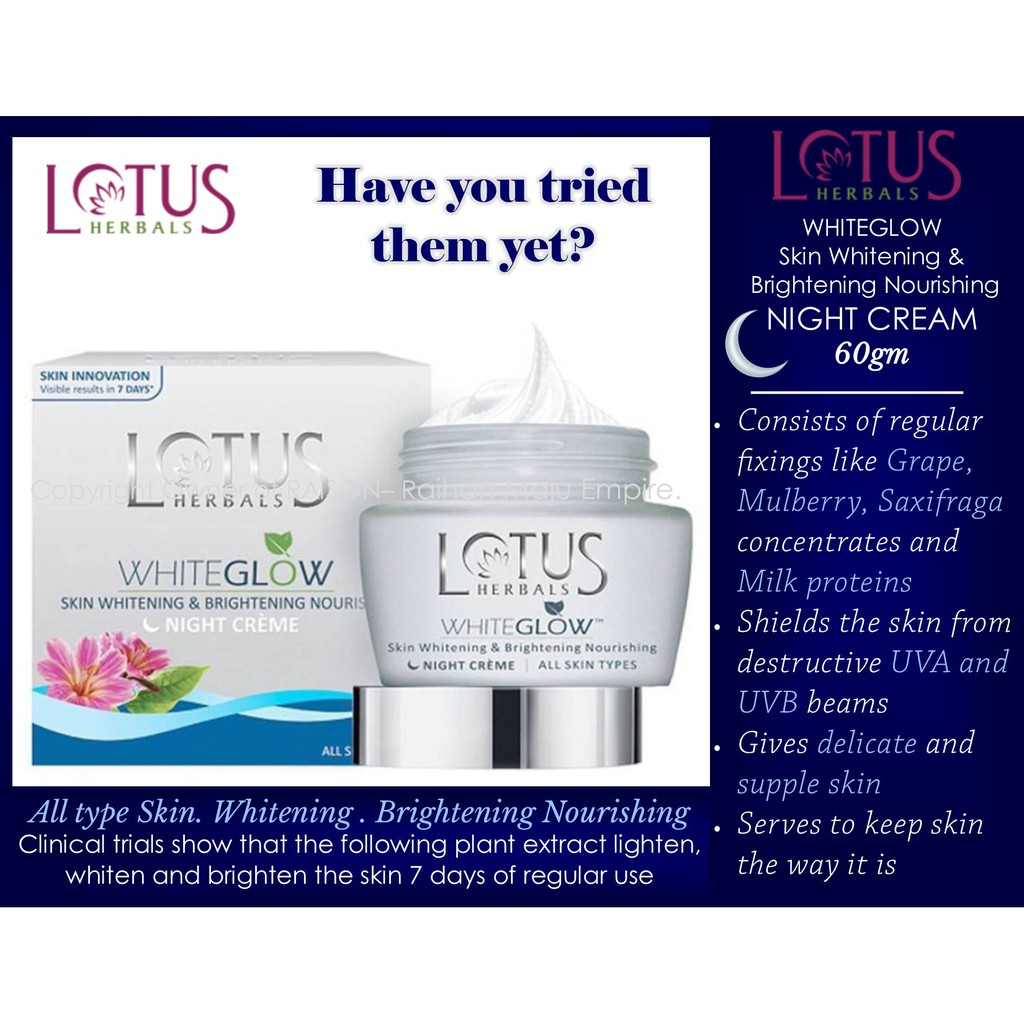 lotus herbals whiteglow skin whitening & brightening