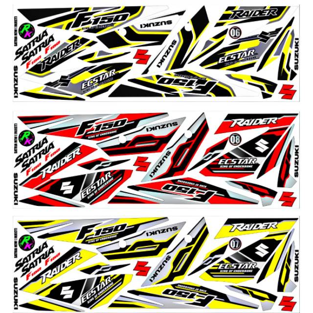 Sticker Striping Variation Thailand Thailook Satria Fu Fi ...