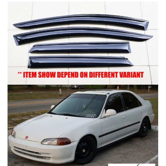 Shop Malaysia Honda Civic Sr4 Eg Sedan 91y 95y Door Visor Small 3 Medium 4 Shopee Singapore