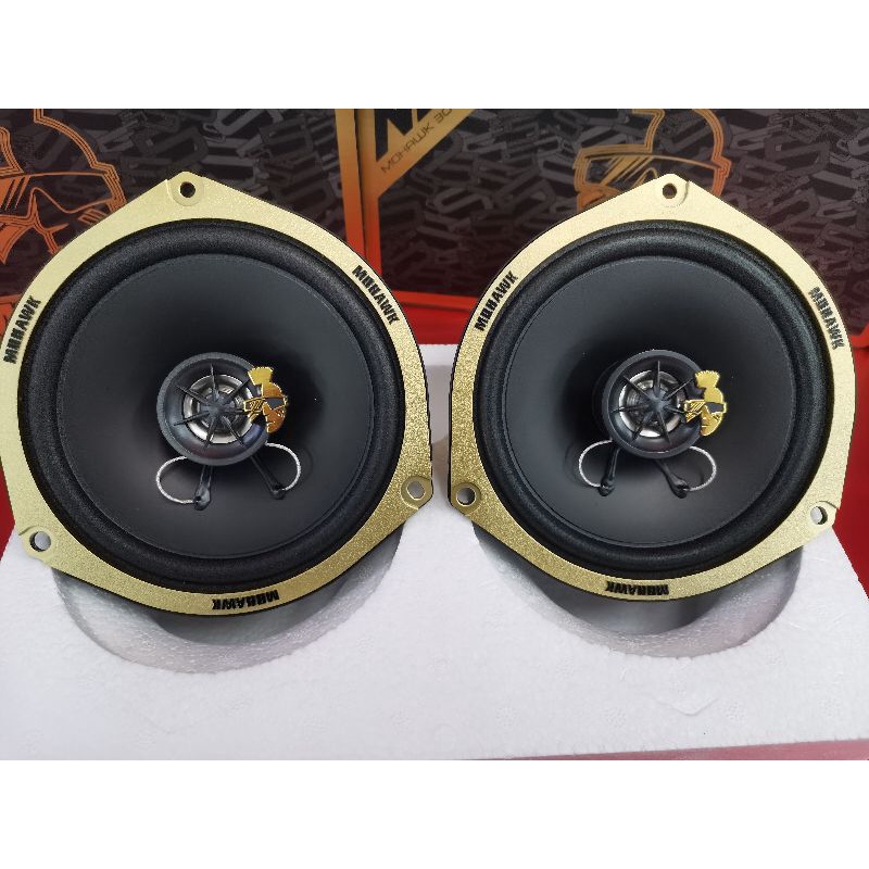 Mohawk 6inch 2 way Car Audio Gold Speaker OEM Plug & Play Perodua Myvi