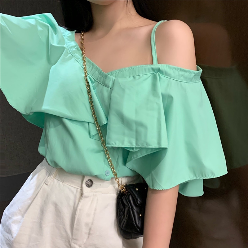 ruffle edge top