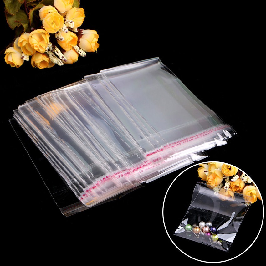 50 x Clear Small Narrow Cellophane OPP Plastic Bag Self Adhesive Packing 3 x16cm 