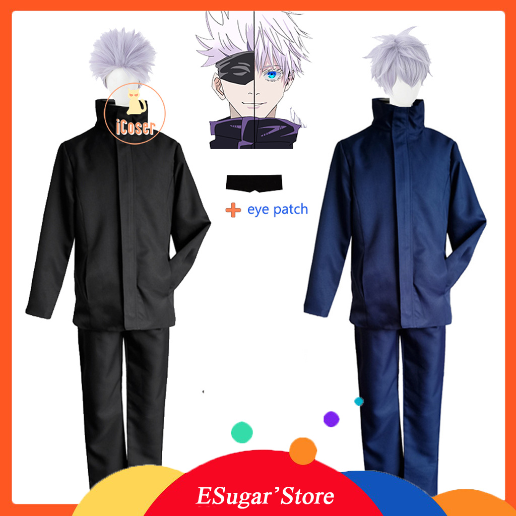 Anime Jujutsu Kaisen Cosplay Costume Gojo Satoru Yuji Itadori Light Wig  Boys Men School Uniform Sets Top Pants Suit Party Carnical Outfit | Shopee  Singapore