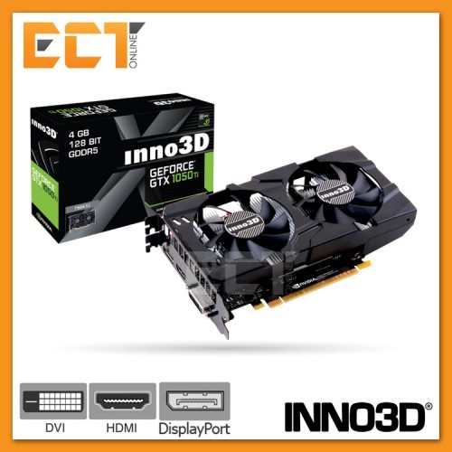 Inno3d Geforce Gtx 1050 Ti Twin X2 Edition 4gb Gddr5 128 Bit Pci E Graphic Card Shopee Singapore