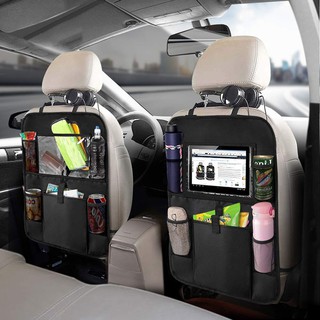 Ready Stock! Backseat Car Organizer 10” Tablet Holder + 5 Storage Pockets