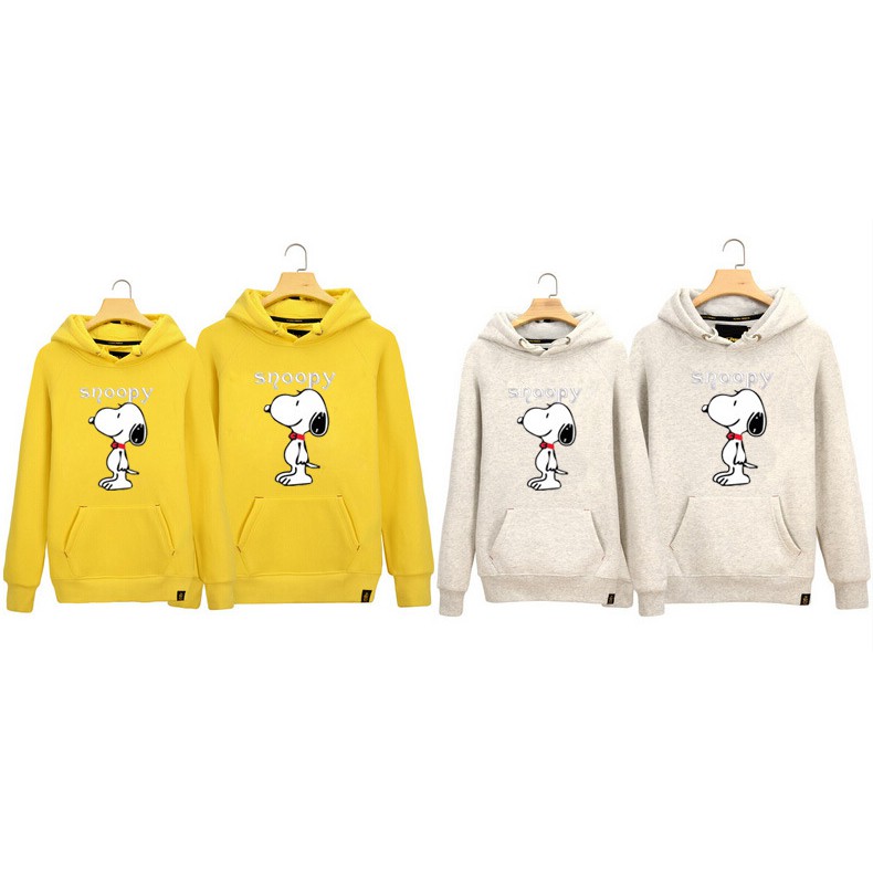 yellow snoopy sweatshirt