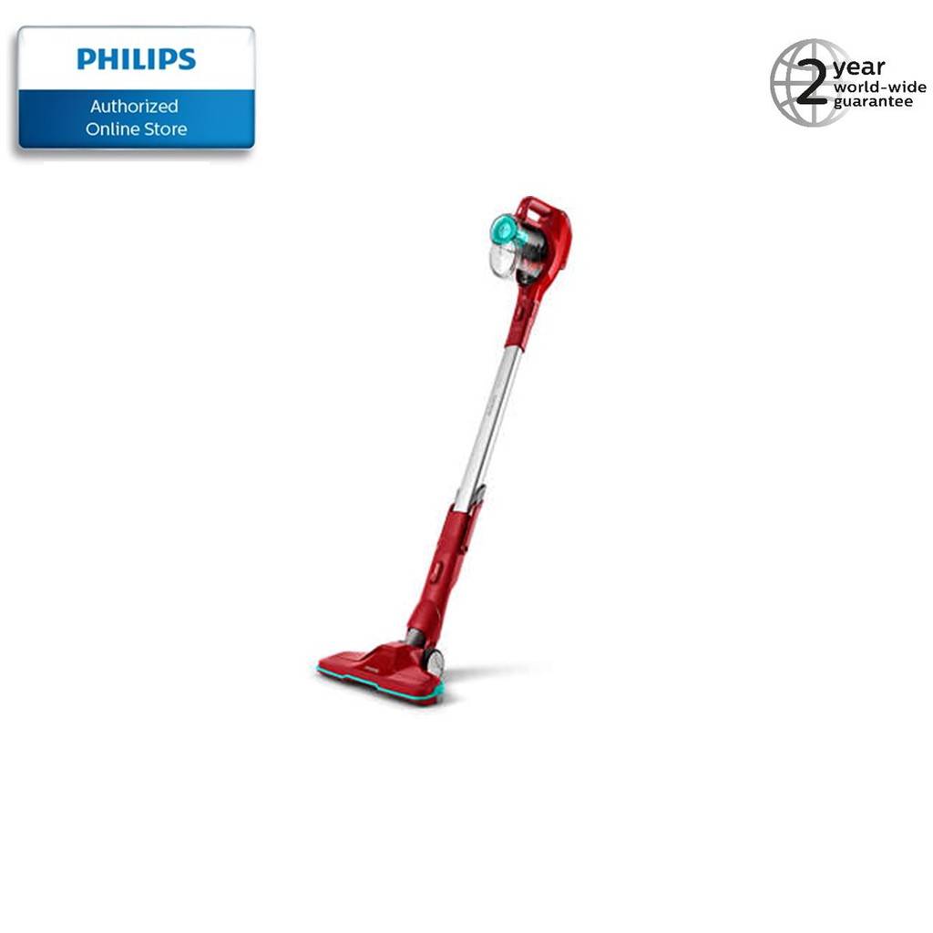Philips SpeedPro Cordless Stick Vacuum Cleaner 2 in 1 functions using