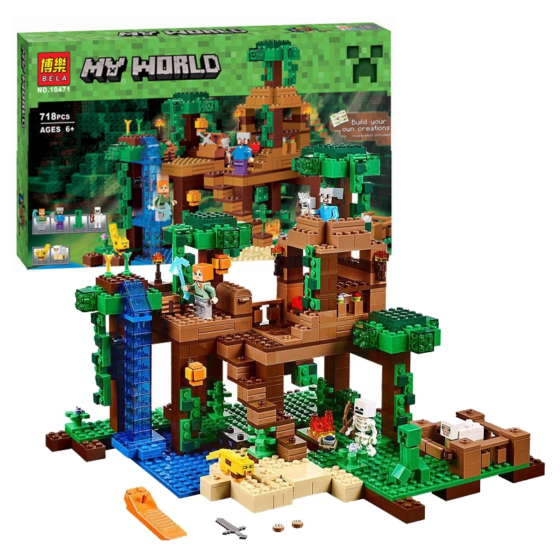 lego minecraft the jungle tree house